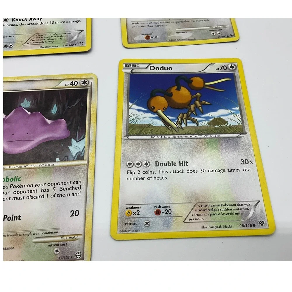 Pokemon TCG Card Lot 6pc Snorlax Ditto Farfetchd Bidoof Normal Type Collection